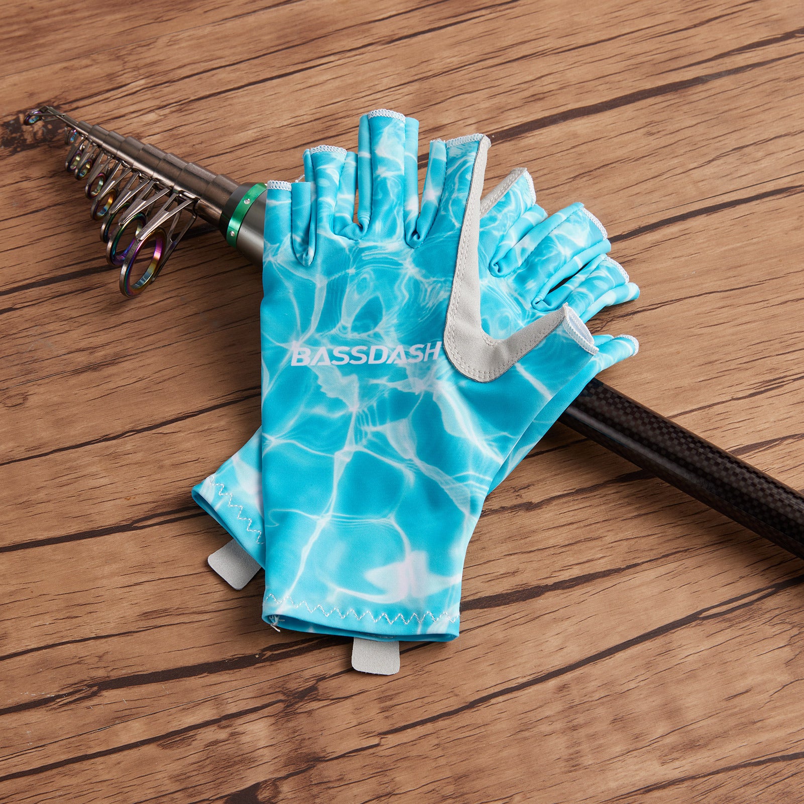SPF Fishing Gloves Sunscreen Gloves For Fishing Five-finger Hollow