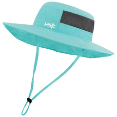 Unisex UPF 50+ Wide Brim Bucket Hat with Detachable Neck Flap FH02 - Bassdash