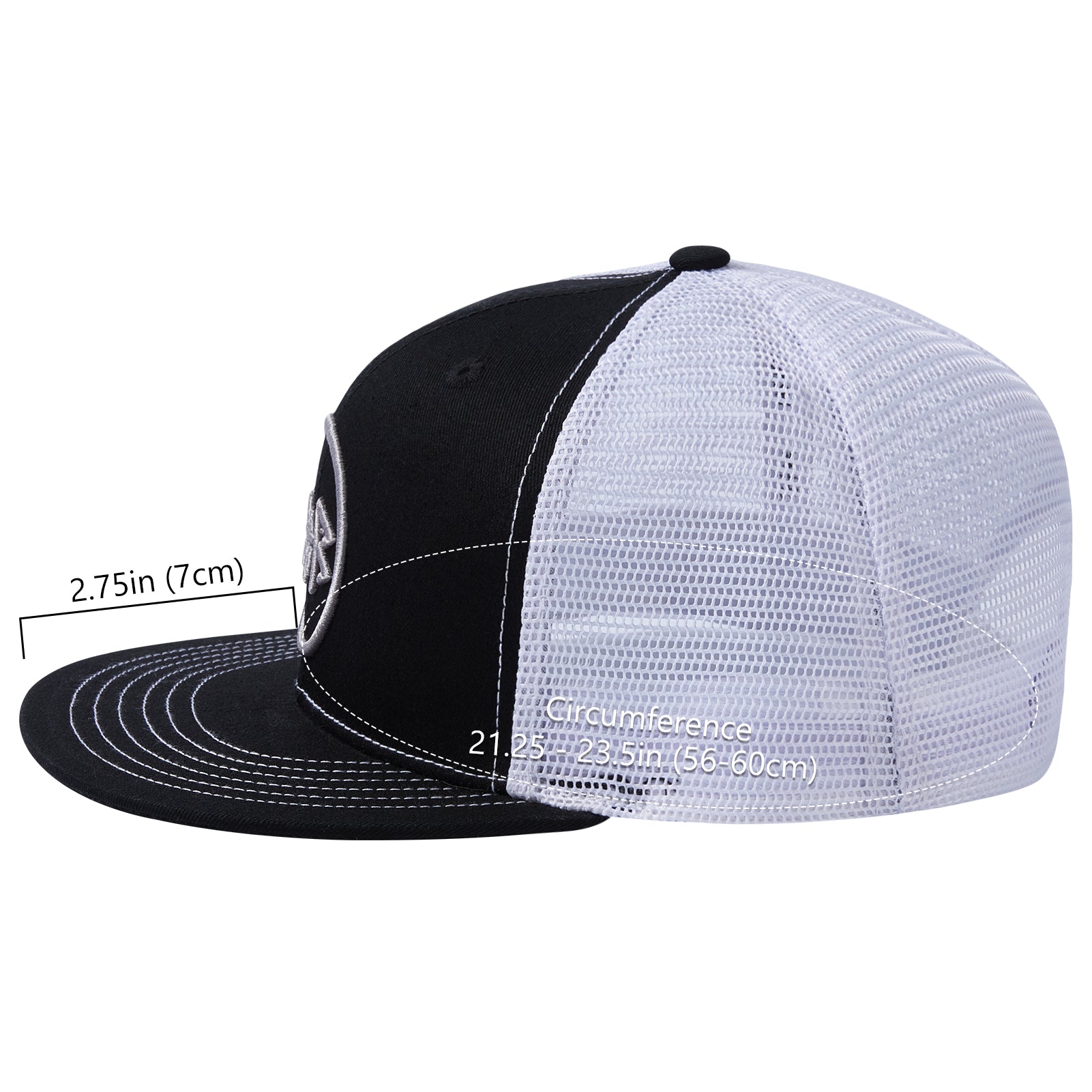 Unisex Flat Brim Trucker Cap - Bassdash