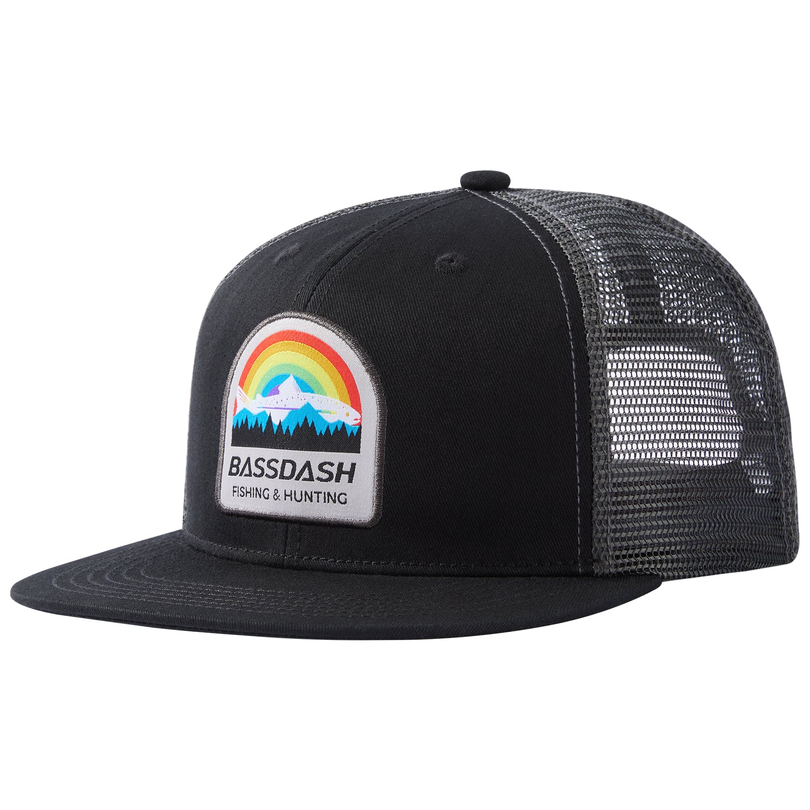 Unisex Flat Brim Trucker Cap - Bassdash