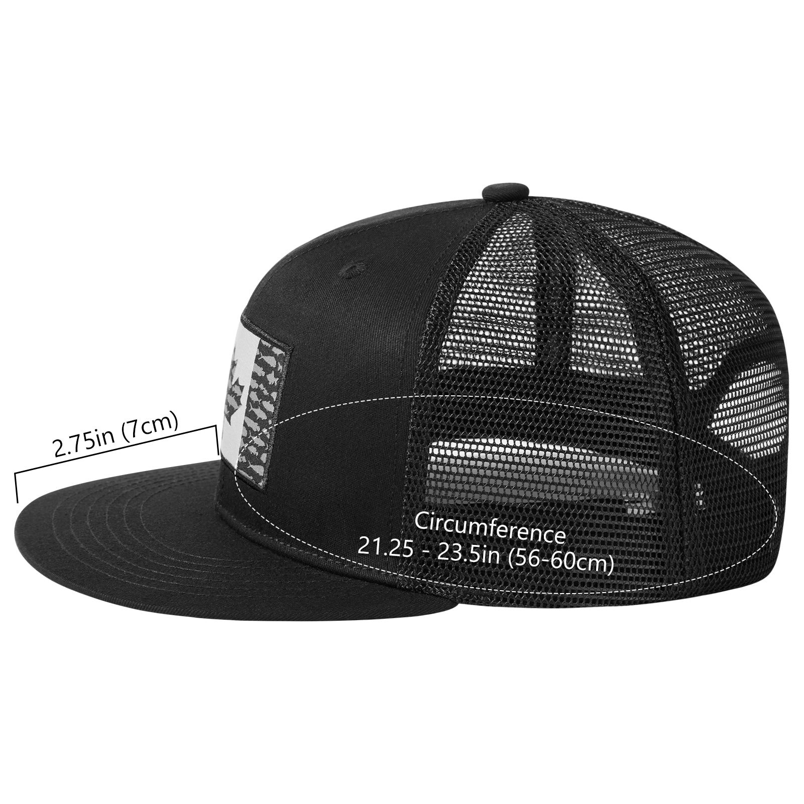 Unisex Flat Brim Trucker Cap - Bassdash