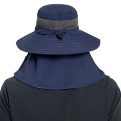 Unisex UPF 50+ Sun Hat with Face Cover & Neck Flap FH09 - Bassdash