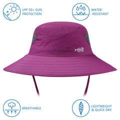 Unisex UPF 50+ Sun Hat with Face Cover & Neck Flap FH09 - Bassdash