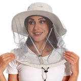 UPF 50+ Mosquito Sun Hat with Neck Flap