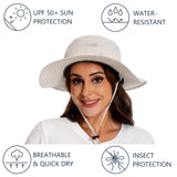 UPF 50+ Mosquito Sun Hat with Neck Flap