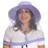 UPF 50+ Mosquito Sun Hat with Neck Flap