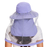 UPF 50+ Mosquito Sun Hat with Neck Flap