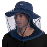 UPF 50+ Mosquito Sun Hat with Neck Flap