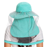 UPF 50+ Mosquito Sun Hat with Neck Flap