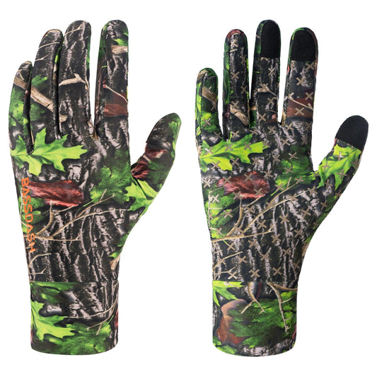 Men's Lightweight UPF 50+ Camo Hunting Gloves HG05 - Bassdash