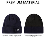 Fleece Lining Winter Knit Beanie