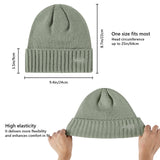 Fleece Lining Winter Knit Beanie