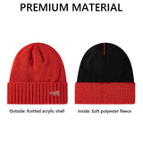 Fleece Lining Winter Knit Beanie