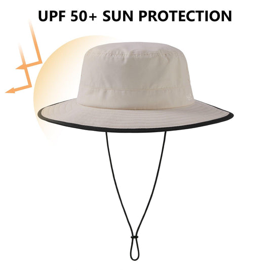 UPF 50+ Bucket Hat with Laser Perforated Mesh - Bassdash