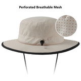 UPF 50+ Bucket Hat with Laser Perforated Mesh