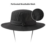 UPF 50+ Bucket Hat with Laser Perforated Mesh