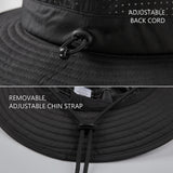 UPF 50+ Bucket Hat with Laser Perforated Mesh