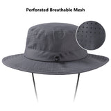 UPF 50+ Bucket Hat with Laser Perforated Mesh