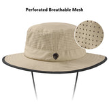 UPF 50+ Bucket Hat with Laser Perforated Mesh