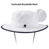 UPF 50+ Bucket Hat with Laser Perforated Mesh