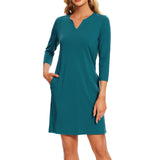 Lightbare Women's UPF 3/4 Sleeve Sun protection Dress LB04W