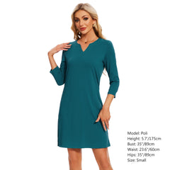 Lightbare Women's UPF 3/4 Sleeve Sun protection Dress LB04W - Bassdash