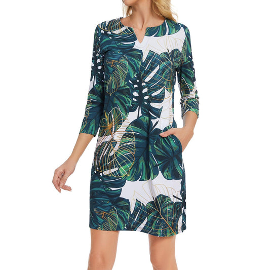 Lightbare Women's UPF50+ 3/4 Sleeve Dress LB04W - Bassdash