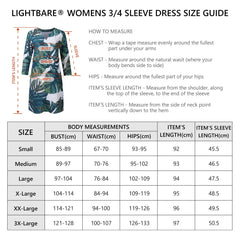 Lightbare Women's UPF50+ 3/4 Sleeve Dress LB04W - Bassdash