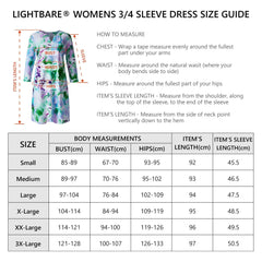 Lightbare Women's UPF50+ 3/4 Sleeve Dress LB04W - Bassdash