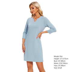 Lightbare Women's UPF 3/4 Sleeve Sun protection Dress LB04W - Bassdash