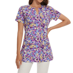 Women's UPF 50+ Short Sleeve Notch Neck Tunic Tops LB14W - Bassdash