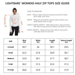 Women’s Half Zip Workout Tops LB19W - Bassdash