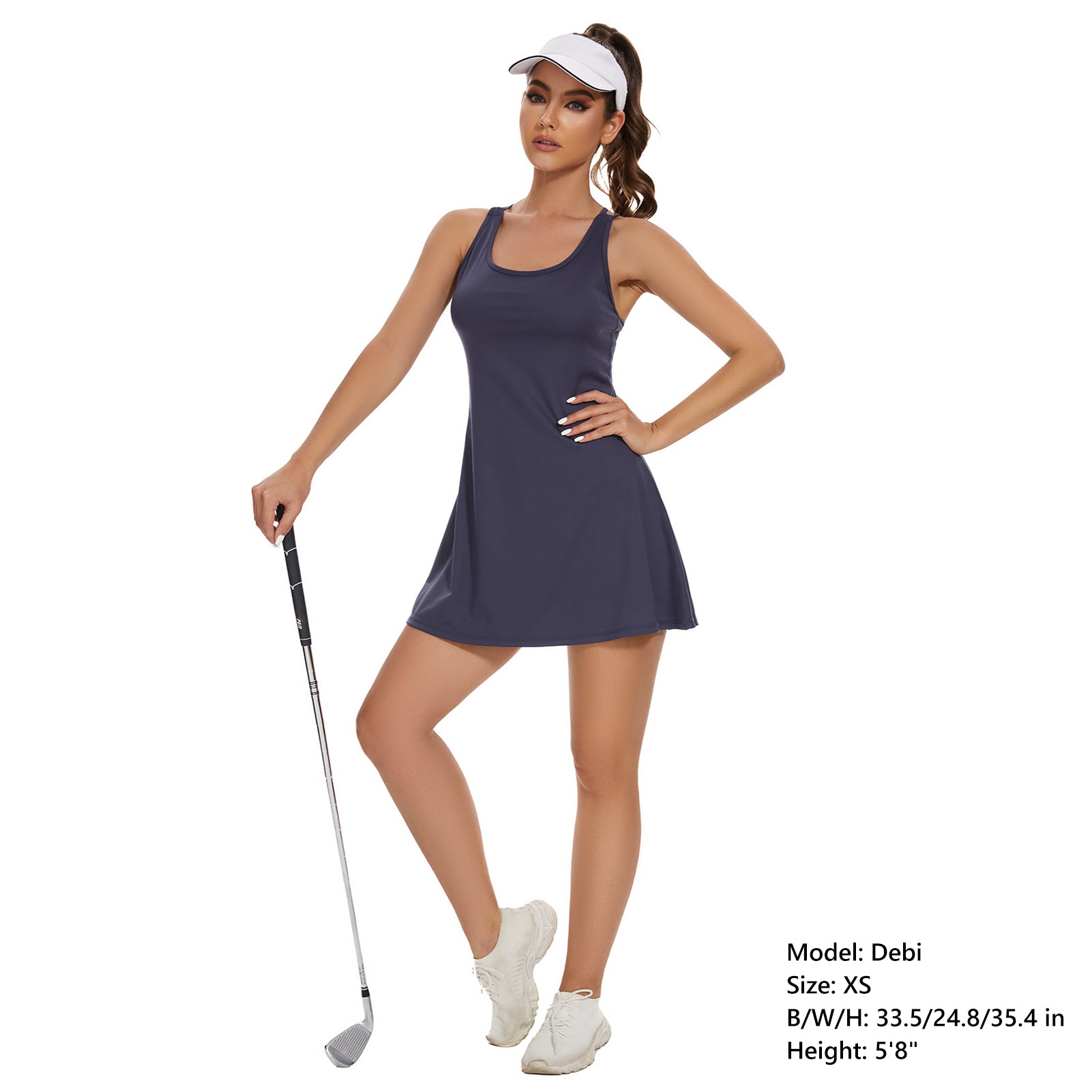 Tennis Dress for Women, Tennis Golf Dresses with Built in Shorts and  Pockets for Sleeveless Workout Athletic Dresses 