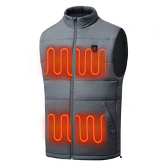 UVSAI Men Heated Vest Water-resistant USB Rechargeable Washable Electric Winter Heating Vests