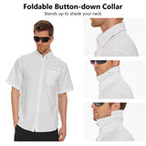 Men's UPF 50+ Short Sleeve Button Down Shirt FS28M
