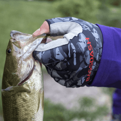 Men's Altimate UPF 50+ Sun Protection Fingerless Fishing Gloves - Bassdash