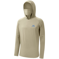 Men’s UPF 50+ Long Sleeve Fishing Hoodie with UV Neck Gaiter FS06M