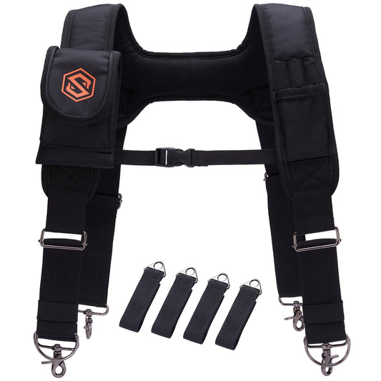 SAVAWADE Tool Belt Suspenders Padded Work Belt Suspension System - Bassdash