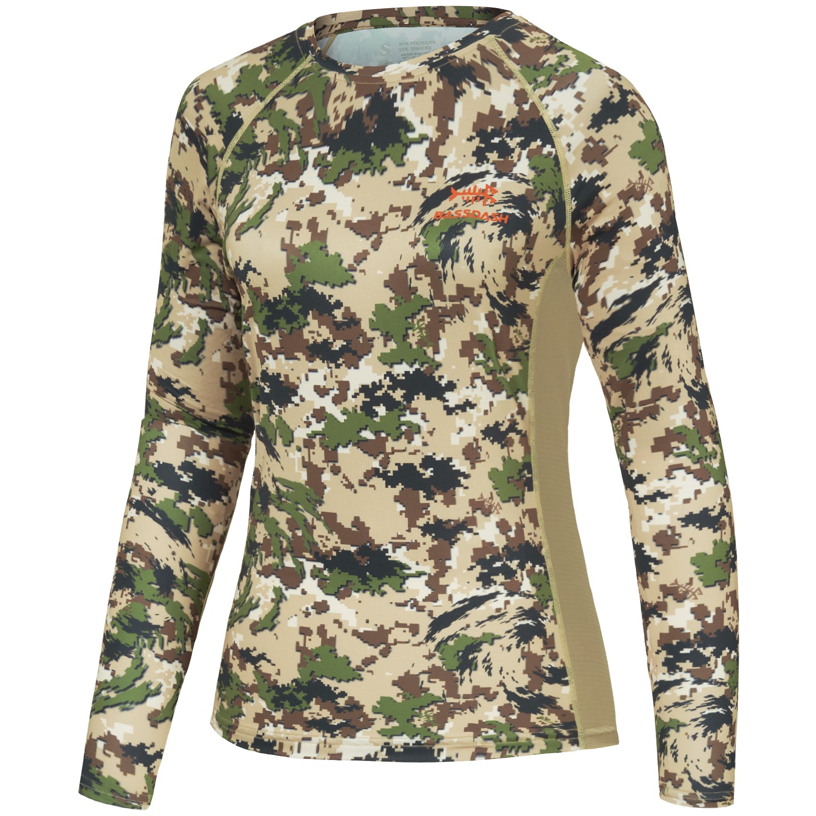 Women Camo Long Sleeve Shirt | Bassdash Hunting Brown Autumn Forest / Large