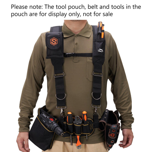 SAVAWADE Tool Belt Suspenders Padded Work Belt Suspension System - Bassdash