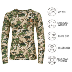 Women's Hunting Camo Long Sleeve UV Shirts FS13W - Bassdash