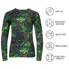 Women's Hunting Camo Long Sleeve UV Shirts FS13W - Bassdash