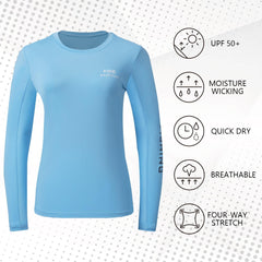 Women's UPF 50+ Long Sleeve Shirts FS03W - Bassdash