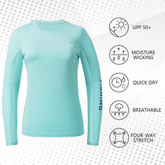 Women's UPF 50+ Long Sleeve Shirts FS03W - Bassdash