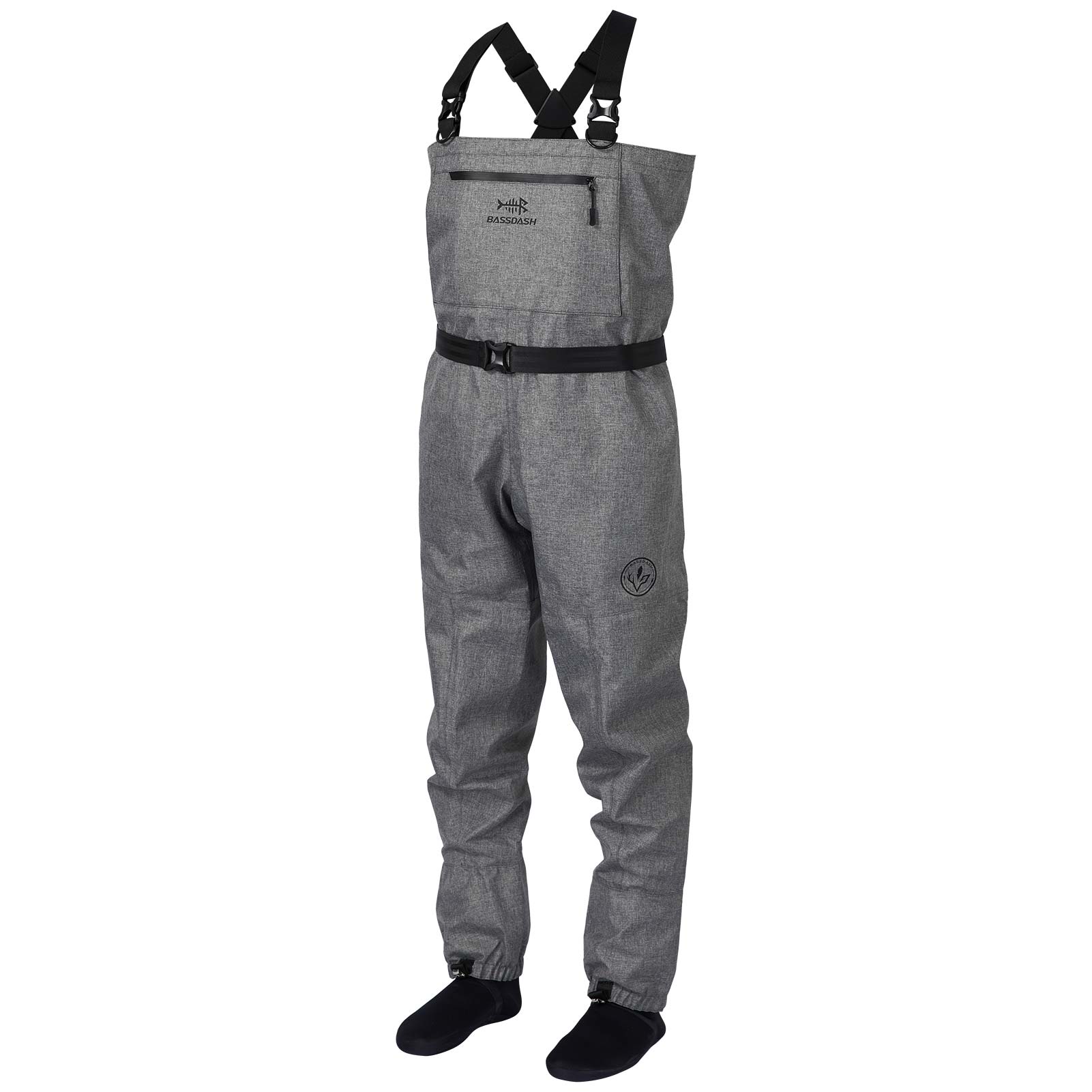 BASSDASH IMMERSE Men's Breathable Fly Fishing Waders Stocking  Foot Waterproof Lightweight Chest Wader : Sports & Outdoors