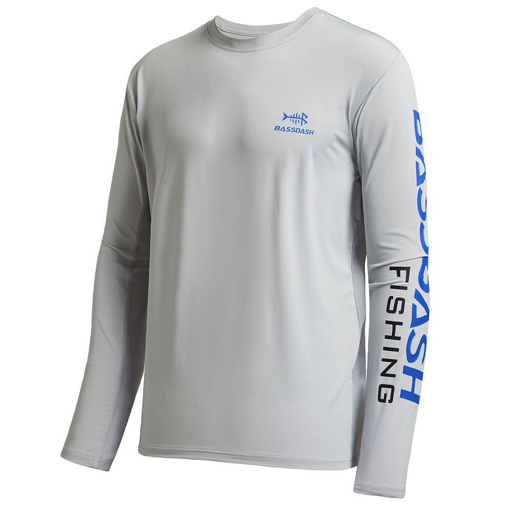 Men's Long Sleeve Fishing Shirts UV Protection | Bassdash Fishing Purple/White Logo / 3XL