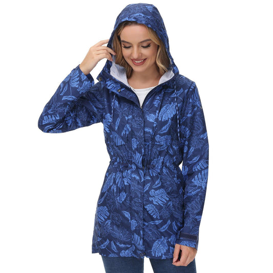 Lightbare Women's Water Resistant Ripstop Rain Coat LB02W - Bassdash