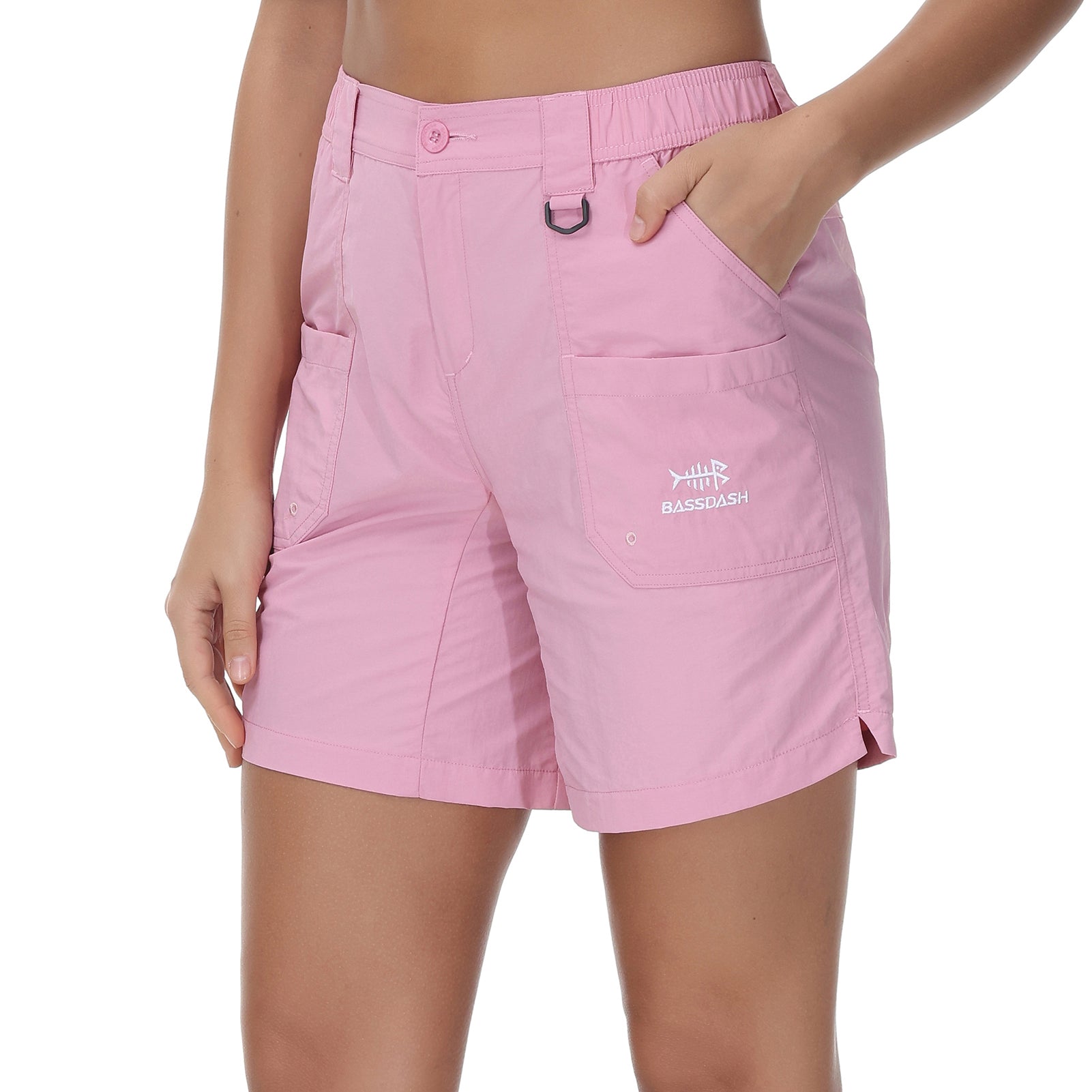 Bassdash Women's UPF 50+ Quick Dry Fishing Shorts FP03W, Pink / X-Small