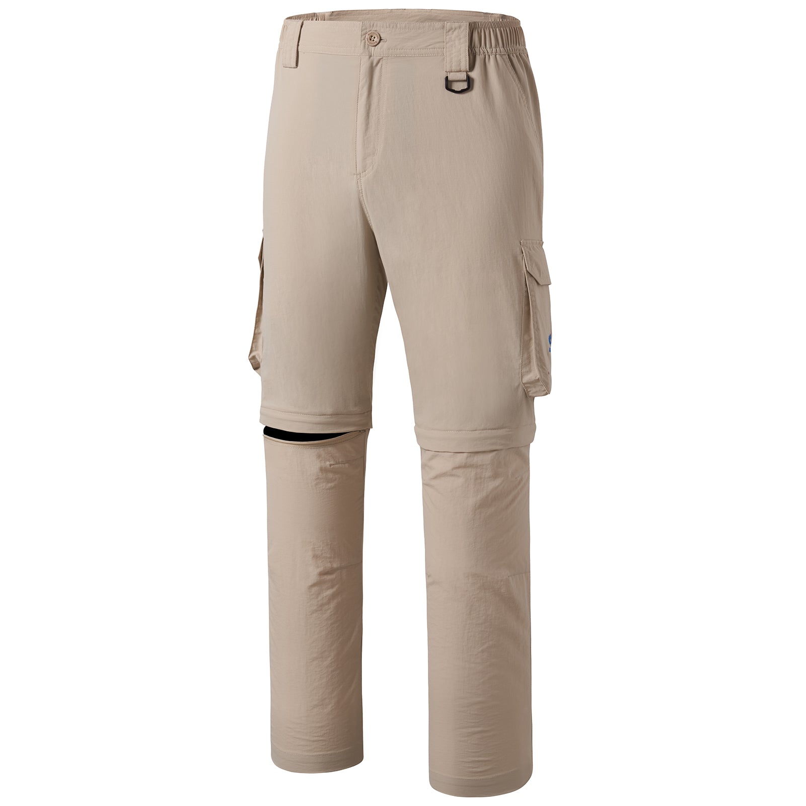 Men’s UPF 50+ Quick Dry Convertible Pants FP02M, Khaki / 36W×32L
