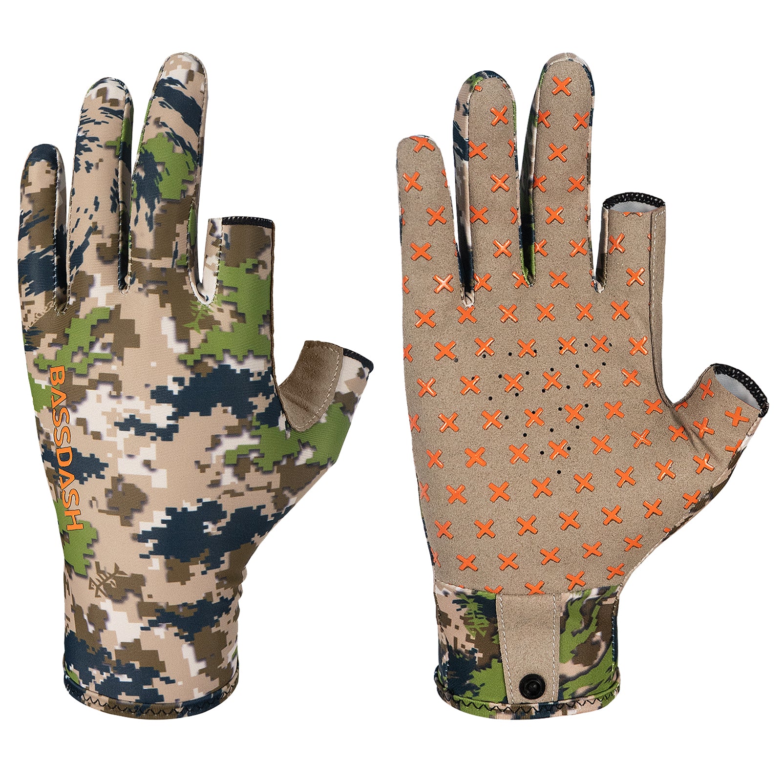 UPF 50+ Camo Gloves for Hunting
